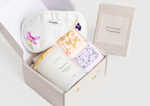 Candle Spa Gift Box,  Relaxing Package for Friend and family