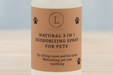 Lizush natural 3-in-1 deodorizing spray for dogs and cats – pet freshening care