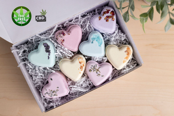 CBD - 8 Bath bombs set - (THC free)