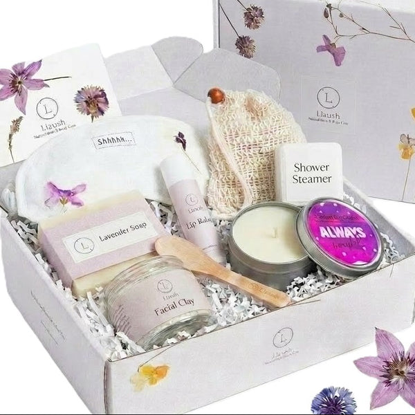 Lavender Bath & Body Gift Set | Natural Self-Care Spa Box – Lizush