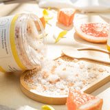 Summery Christmas in July - Care Package, Handmade Natural Bath and Body Gift Box, Thank You Gift, Chrismas Gift box, Holiday spa box - Citrus full set with a FREE white sponge