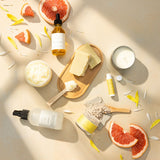 Summery Christmas in July - Care Package, Handmade Natural Bath and Body Gift Box, Thank You Gift, Chrismas Gift box, Holiday spa box - Citrus full set with a FREE white sponge
