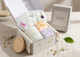 Green Lemon Spa Gift Box – Candle, Shower Steamers & Eye Mask