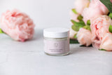 Lavender body salt scrub for natural exfoliation and home spa care