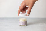 Lavender shea butter body cream for natural skin moisturization