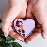 Lizush CBD lavender bath bomb gift box with personalized gift message