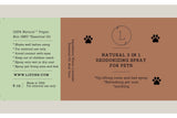 Natural pet deodorizing and grooming spray – dog and cat care