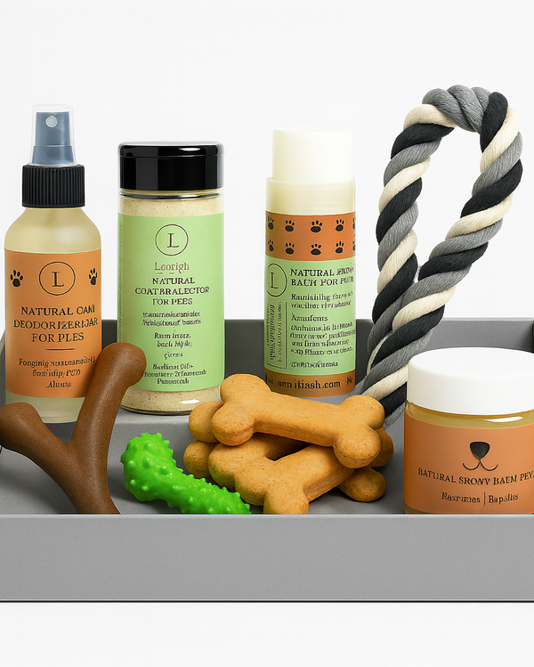 Pet Pampering Gift Box -All-Natural Pet Wellness Kit – Soothing Balms & Herbal Coat Powder