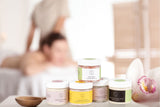 Full body natural skincare routine with spa gift set products