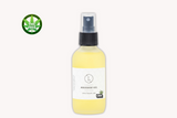 CBD eucalyptus massage oil in frosted glass spray bottle – natural aromatherapy body oil by Lizush