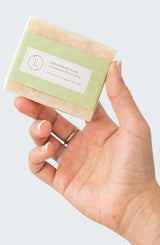 2 x Lemongrass Natural Soap Bar, Handmade Body Soap Gift
