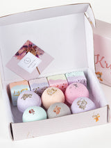 Natural Bath Bombs and Shower Steamers Set -  in a Gift Box