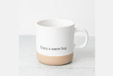 Ceramic mug cup - Enjoy a warm hug - Lizush