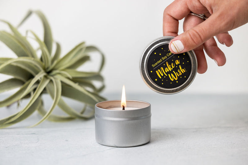 Scented Soy Candle, make a wish candle, Natural candle, lizush