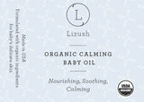 USDA ORGANIC CALMING BABY OIL Nourishing, Soothing, Calming