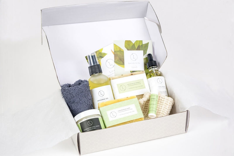 Men skincare set, Men Grooming kit, Eucalyptus Gift Box for Men