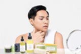 Natural skincare gift set for men, foot cream, beard oil, massage oil, natural soap bar - lizush