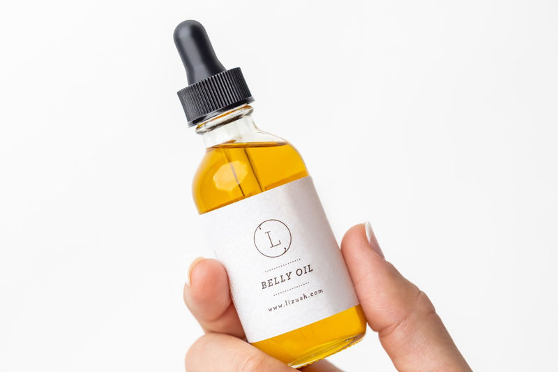 Natural belly oil in a glass bottel - lizush